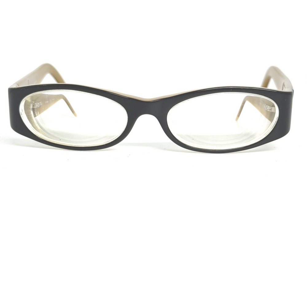 DKNY DY 4579 Black Beige Oval Eyeglasses Frames 50-16-135 Womens Eyewear 21650